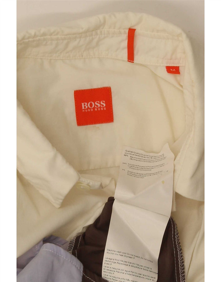 Camicia da uomo Hugo Boss in cotone color block medio multicolore