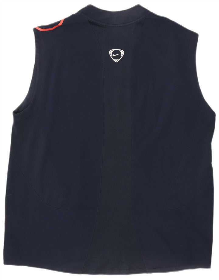 Canotta grafica Nike Dri Fit da uomo XL blu navy