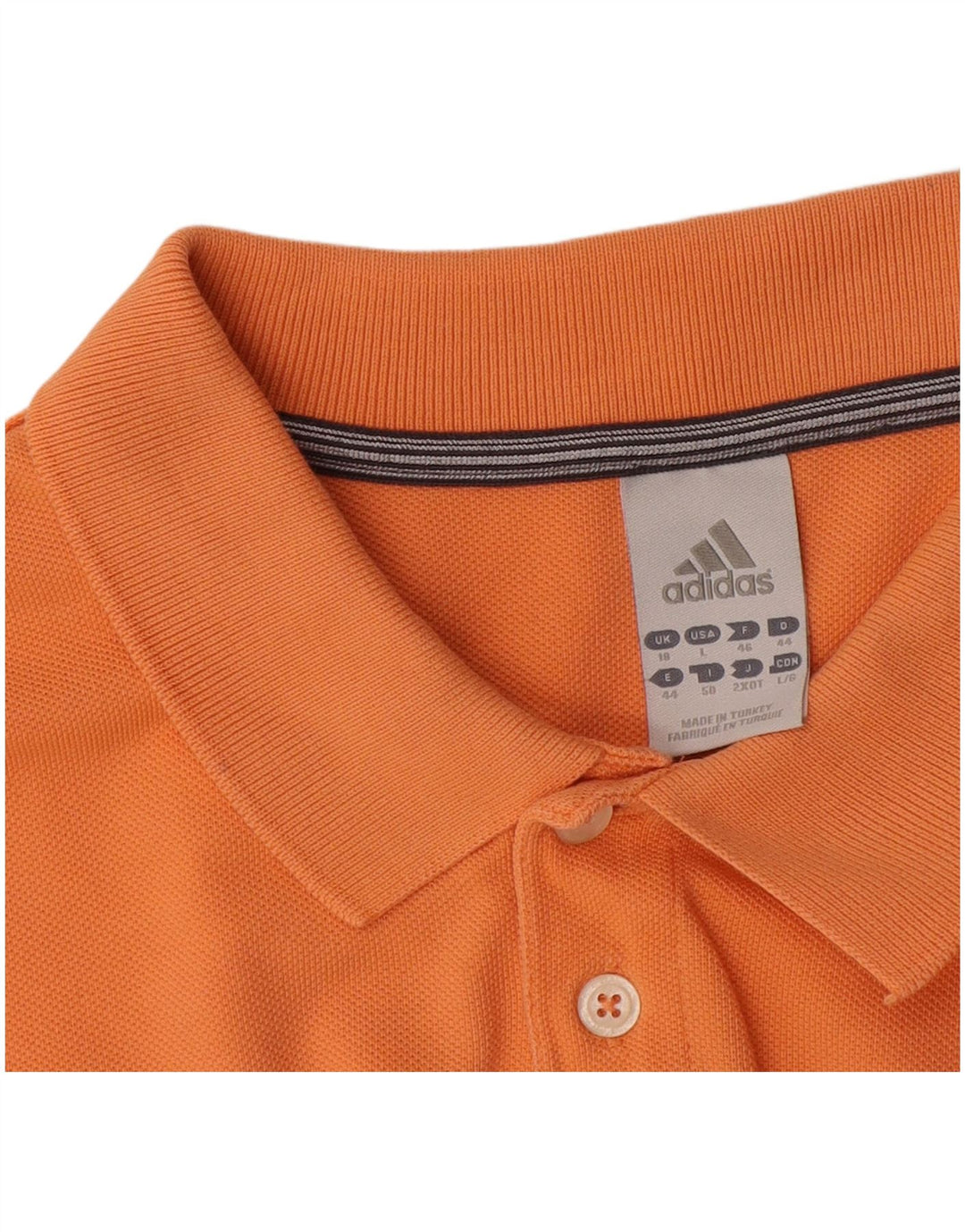 Polo Adidas da donna UK 18 XL arancione
