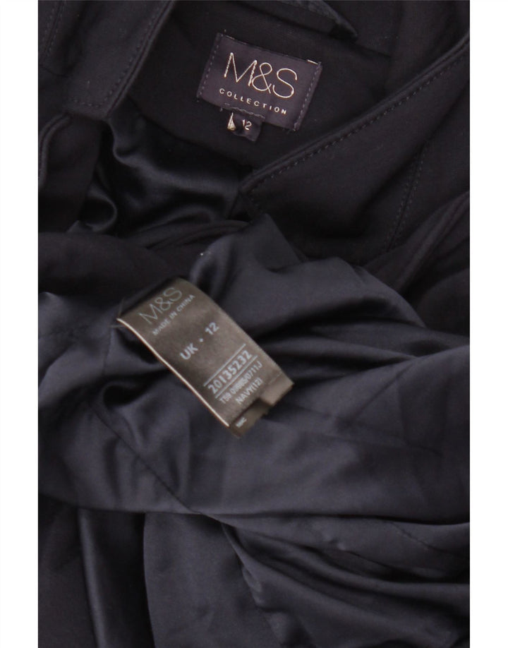 Giacca blazer a 1 bottone Marks & Spencer da donna UK 12 medio blu navy