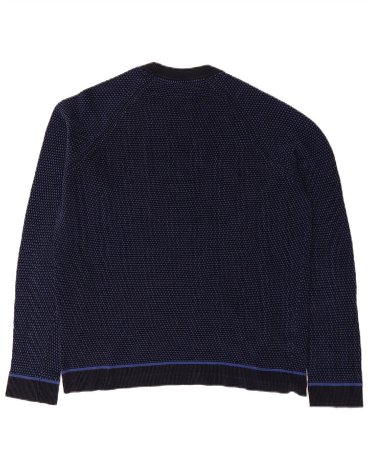Maglione maglione girocollo da uomo Ted Baker taglia 6 2XL blu navy color block