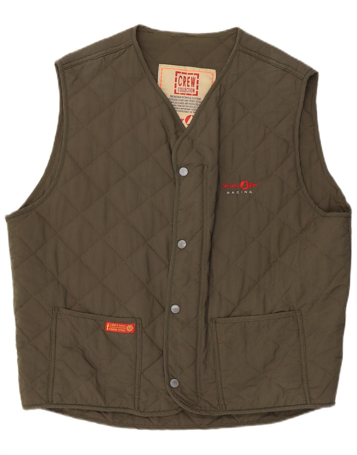 Gilet trapuntato da uomo MURPHY & NYE UK 40 Large Khaki Poliammide