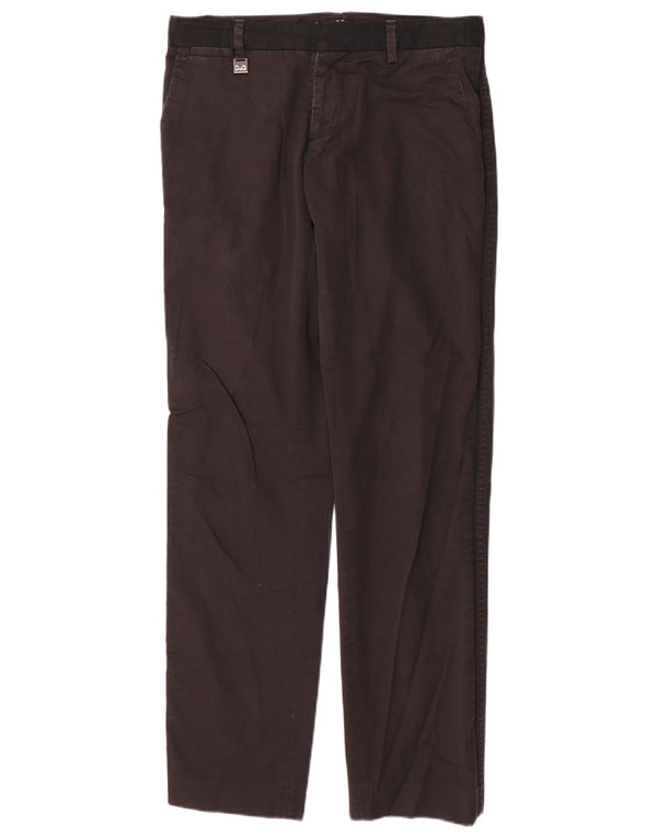 DOLCE & GABBANA Pantaloni chino dritti da donna IT 46 Large W32 L32 Nero