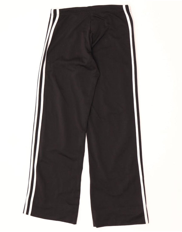 Pantaloni da tuta da donna Adidas a gamba larga UK 10 piccoli poliestere nero