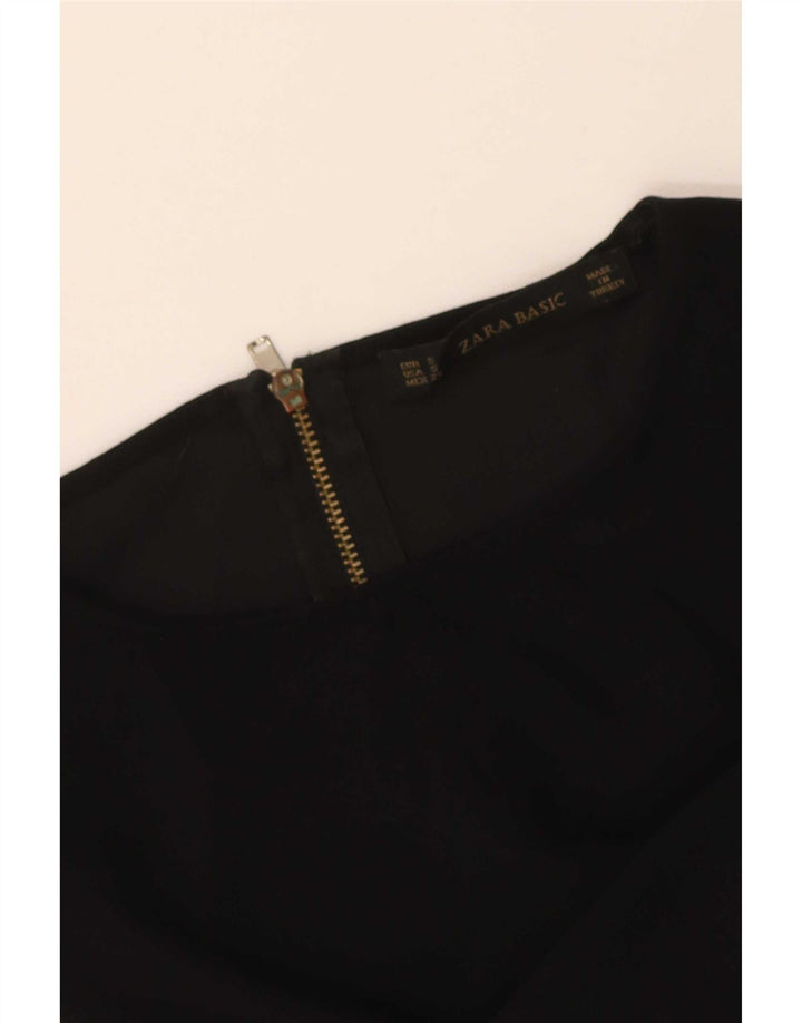 Top corto senza maniche da donna Zara UK 10 piccolo nero