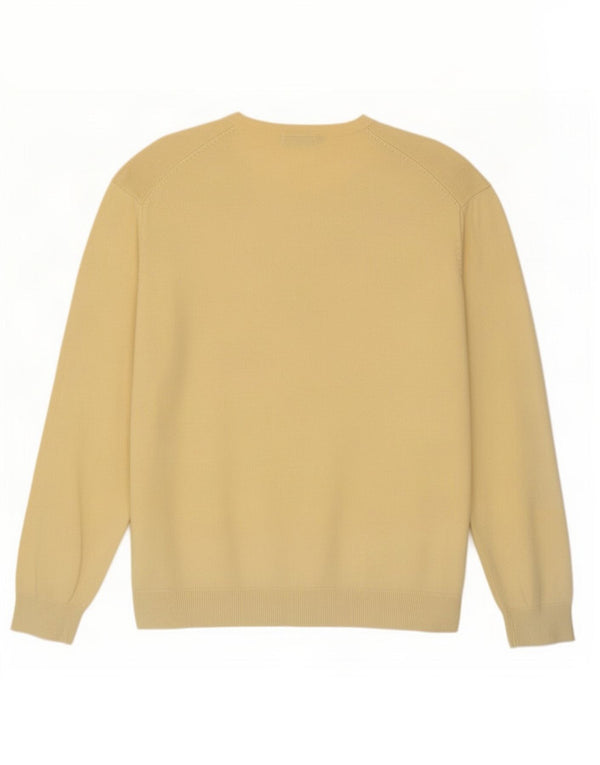 Maglione da uomo con scollo a V James Pringle, grande cotone giallo