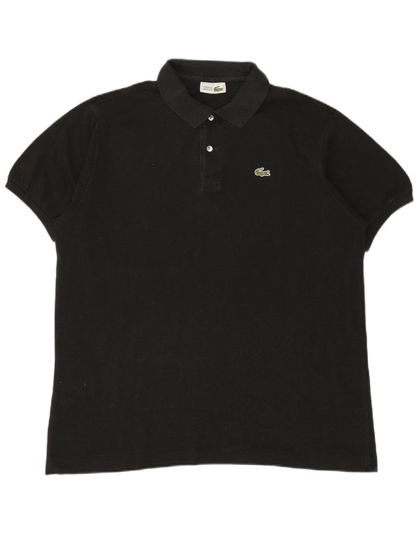 Polo da uomo LACOSTE taglia 6 XL in cotone nero