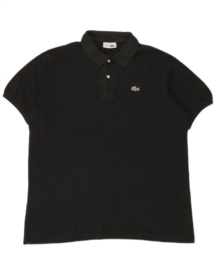 Polo da uomo LACOSTE taglia 6 XL in cotone nero