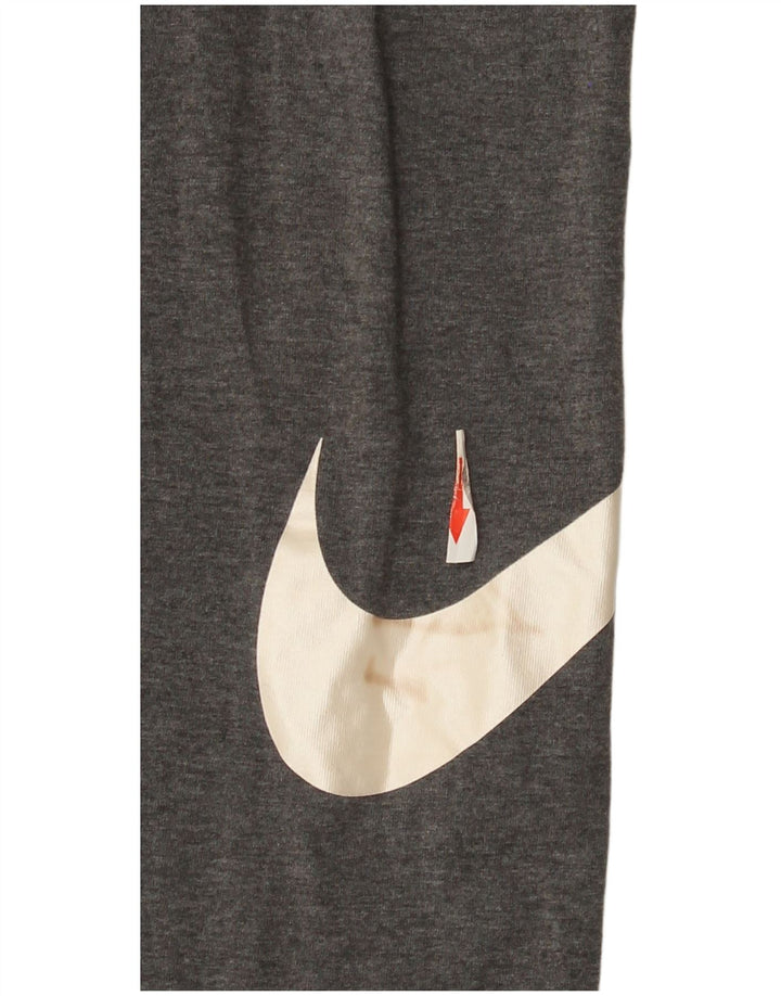 Leggings grafici da donna Nike UK 12 cotone screziato grigio medio