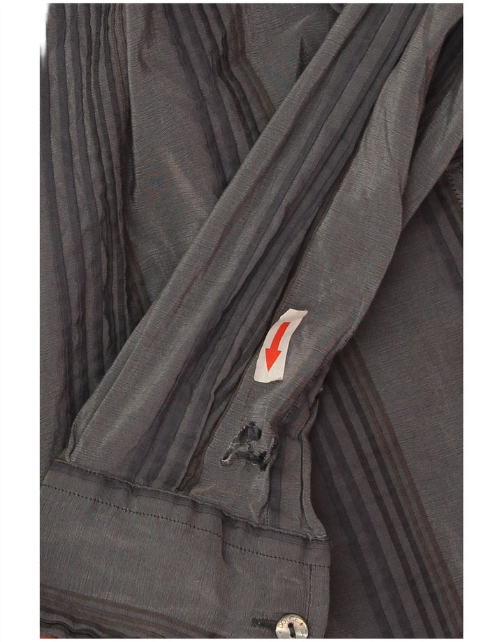 Camicia da uomo Dolce & Gabbana taglia 16 41 a righe grigie grandi