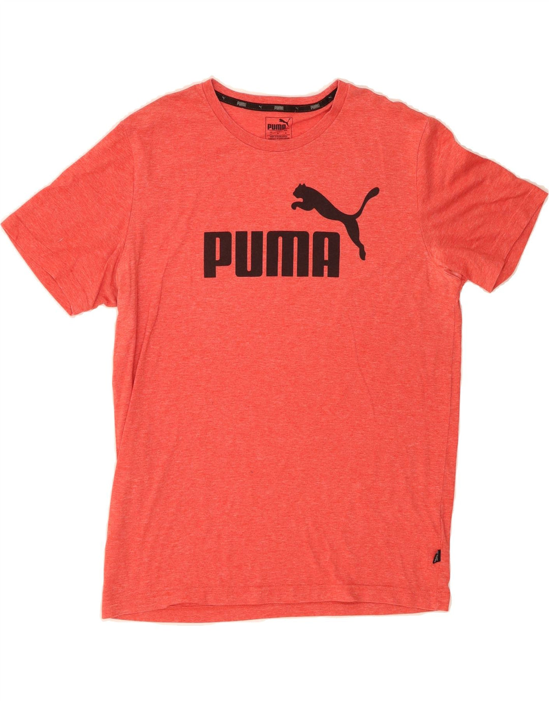 PUMA Mens Graphic T-Shirt Top Medium Red Polyester Vintage Puma and Second-Hand Puma from Messina Hembry 