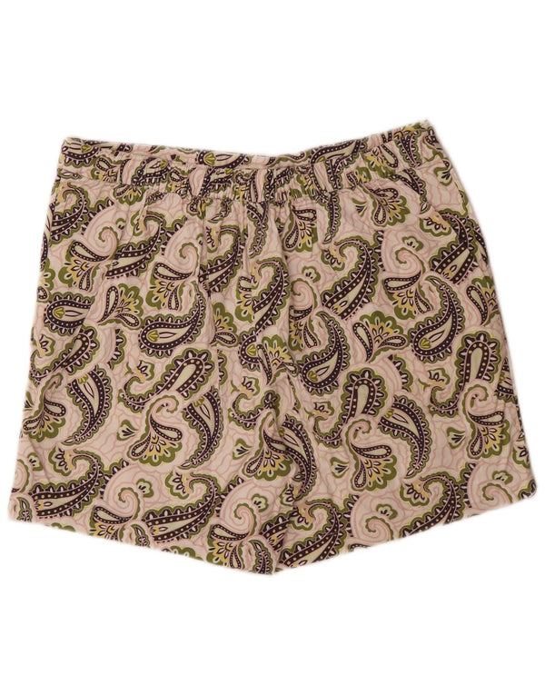Pantaloncini casual da donna Boden UK 16 Large W34 Cotone Paisley multicolore