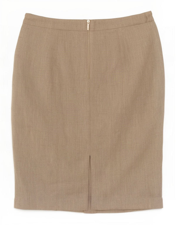 Gonna a tubino da donna Hobbs UK 14 grande W32 Beige