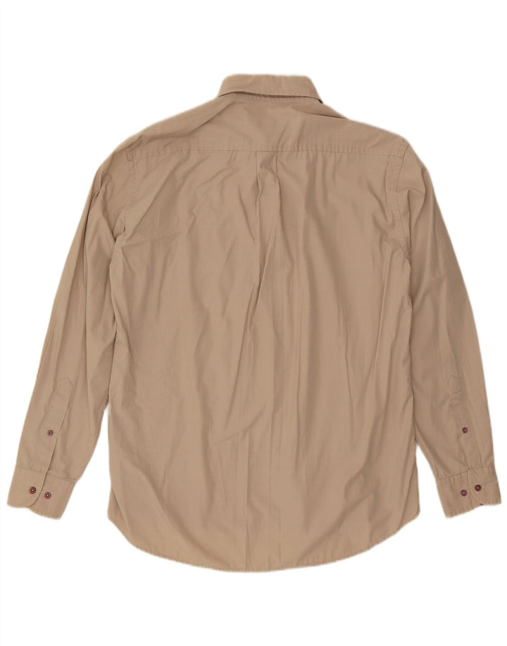 Camicia Kappa Uomo Cotone Beige Medio