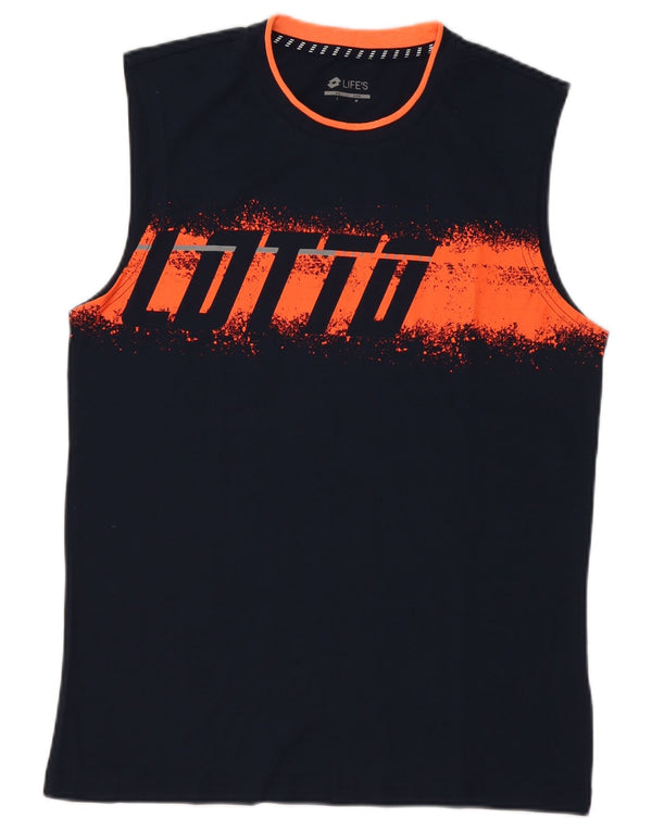 Canotta grafica da uomo Lotto Top grande blu navy sportivo