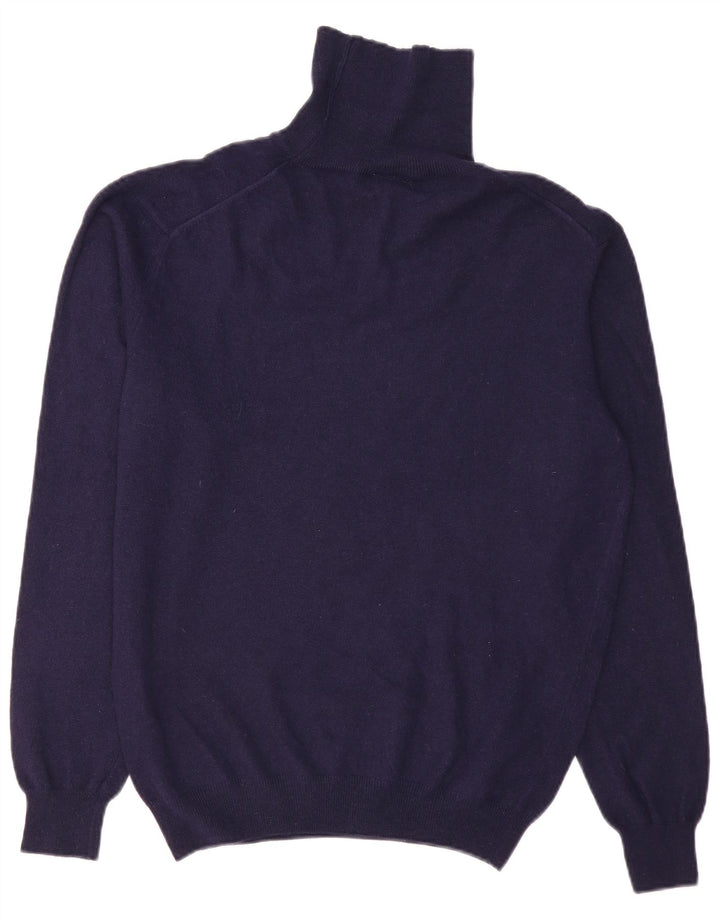 SERGIO TACCHINI Maglione da uomo maglione collo alto grande lana blu navy