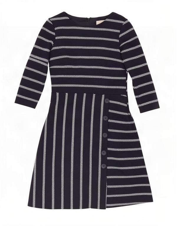 Abito a trapezio da donna con maniche a 3/4 Phase Eight UK 10 Piccolo a righe blu navy