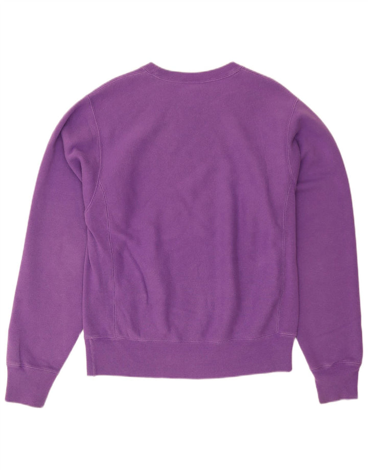 CHAMPION Felpa con grafica a trama inversa da uomo piccola in cotone viola