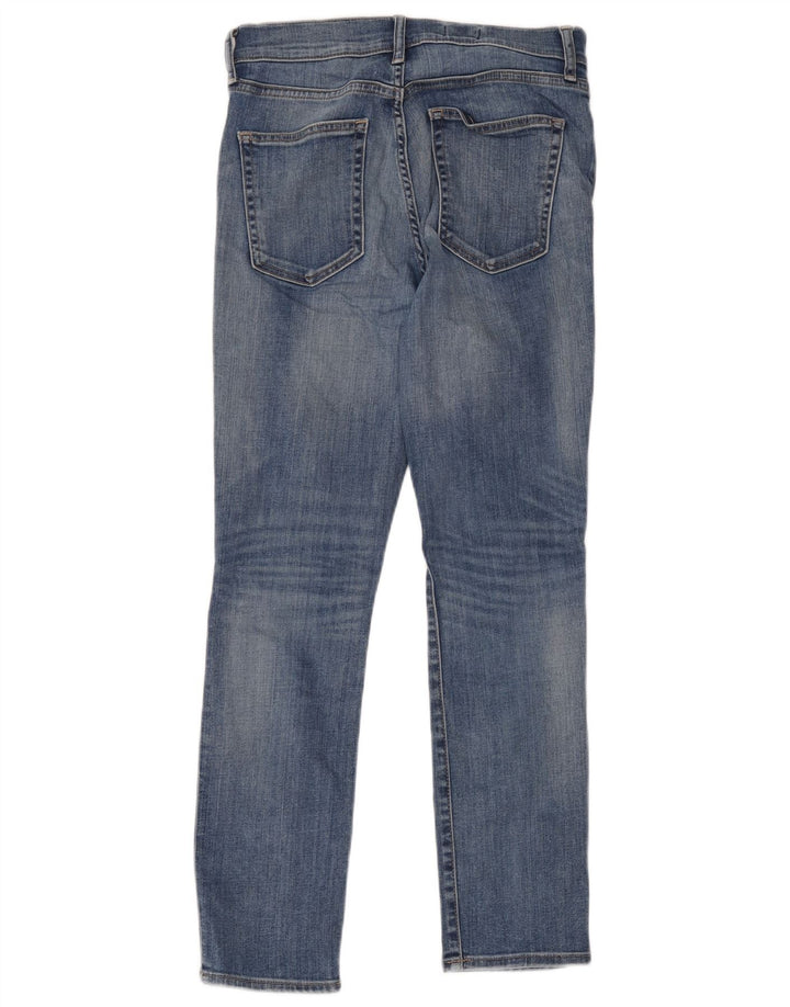 Jeans dritti slim invecchiati Gap da donna W28 L28 cotone blu
