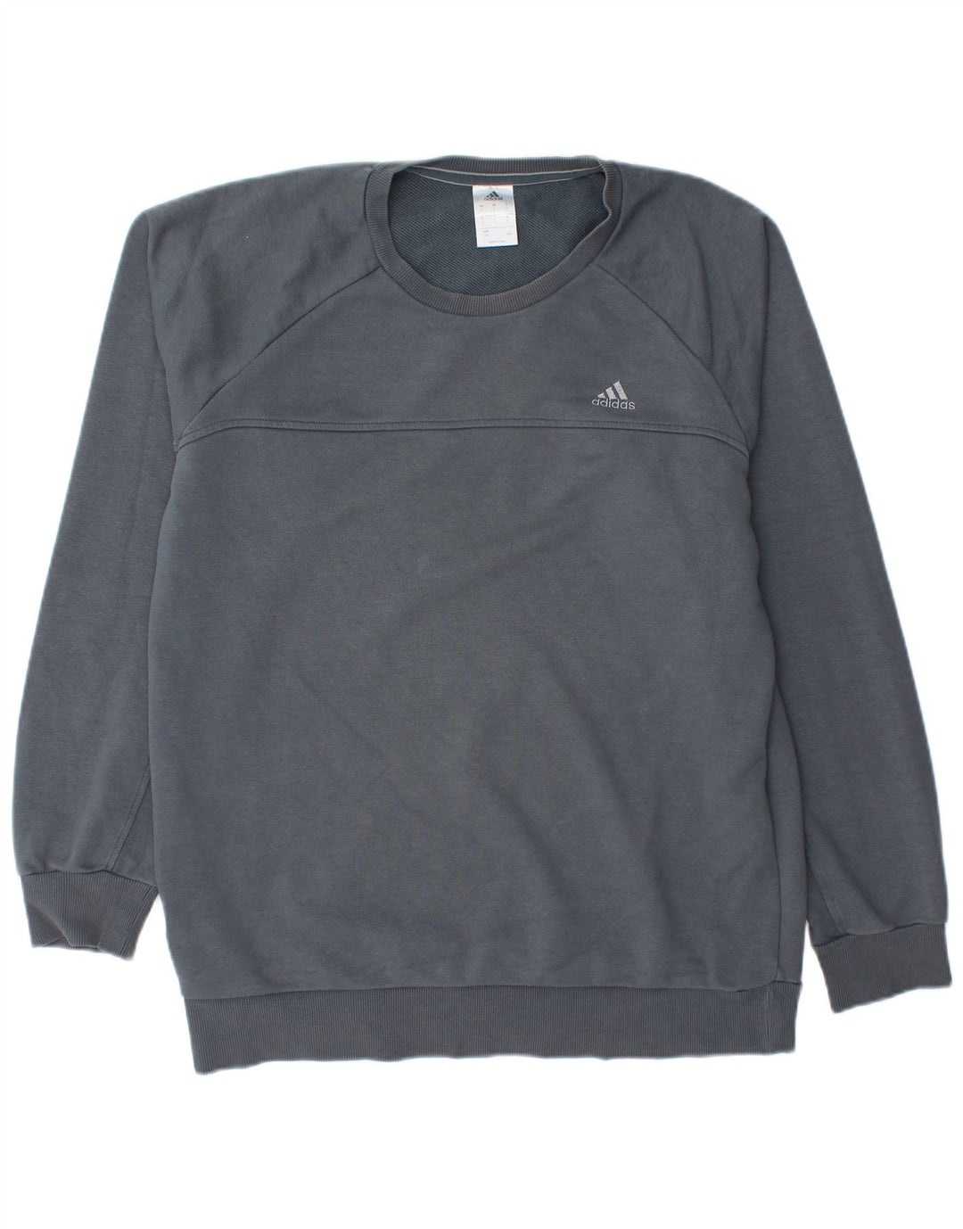 Felpa ADIDAS da uomo Climalite, maglione grande, cotone blu navy
