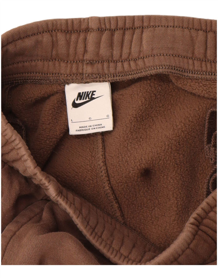 Pantaloni da tuta da uomo Nike Joggers grandi in cotone marrone