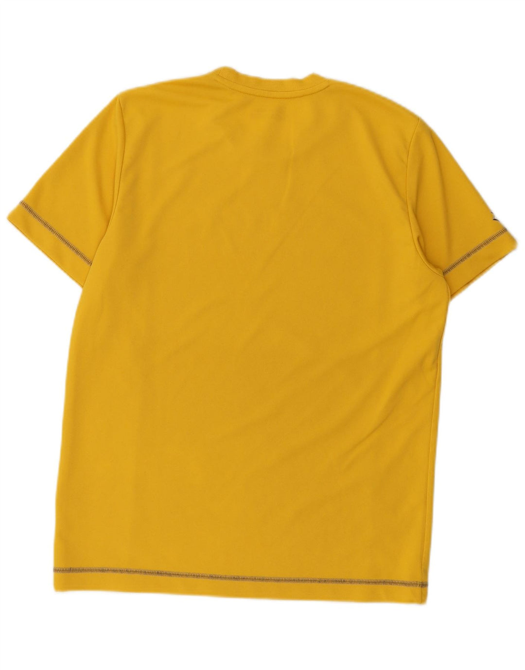 T-shirt grafica da uomo Lotto Top in poliestere a righe gialle medie