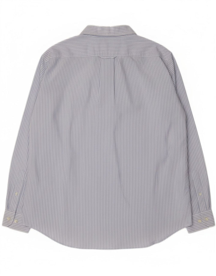 Camicia Carrera Uomo XL Cotone Gessato Blu