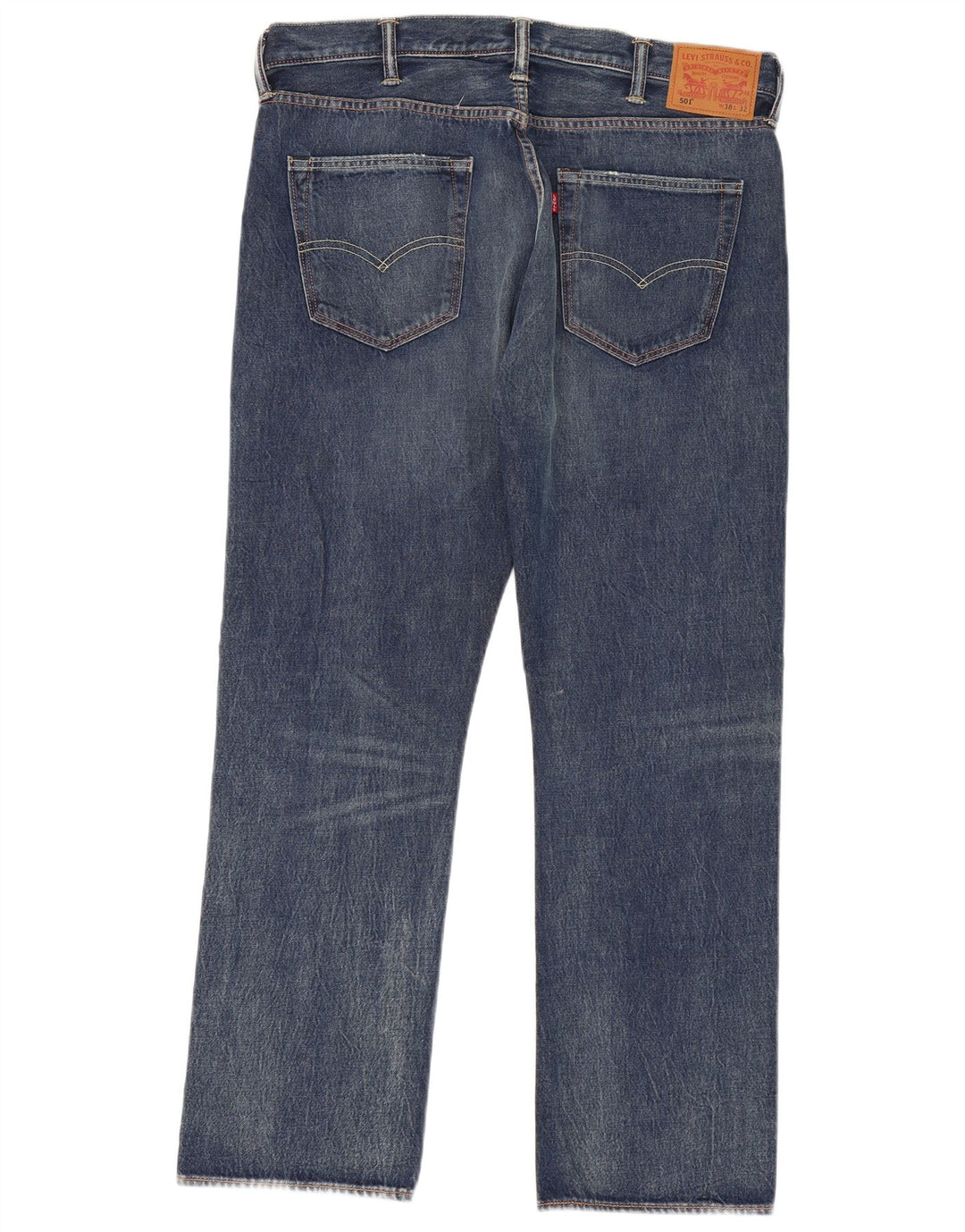 LEVI'S Jeans dritti da uomo 501 W38 L32 cotone blu