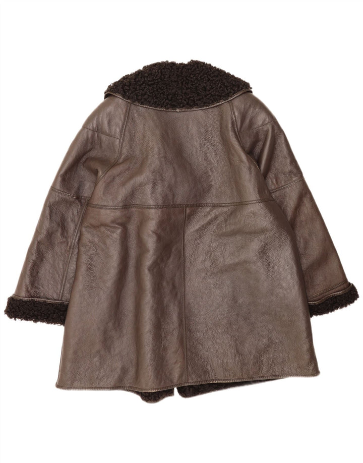 Pellicceria Cappotto Shearling Donna IT 42 Marrone Medio