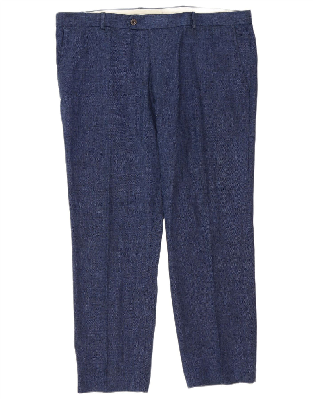 Pantaloni da abito su misura da uomo Marks & Spencer W40 L29 Blu classico