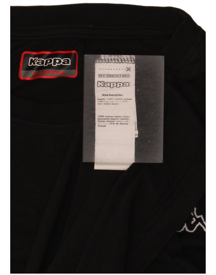 Maglietta Kappa Donna Top 2XL Cotone Nera