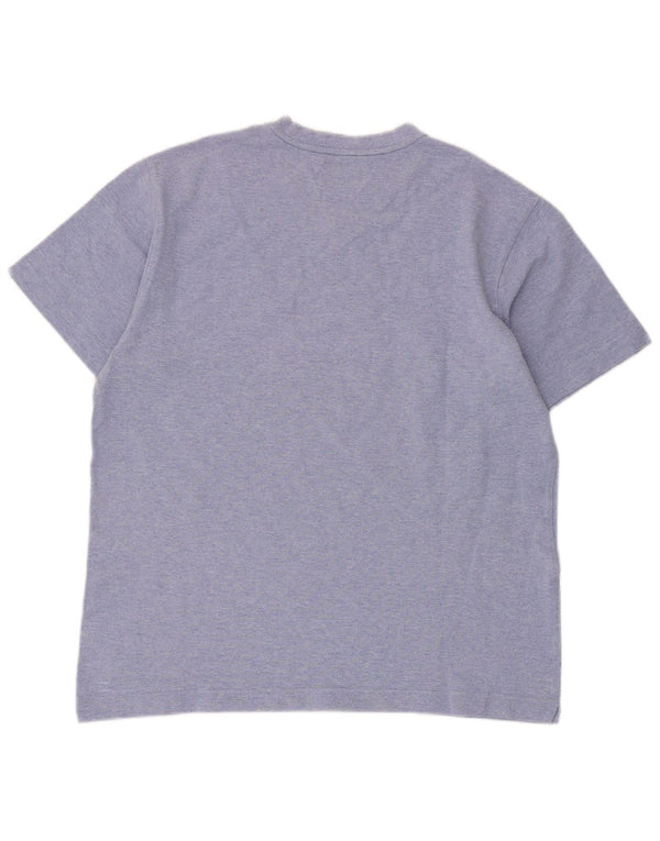 T-shirt Kappa da uomo a maniche corte Top Large in cotone blu