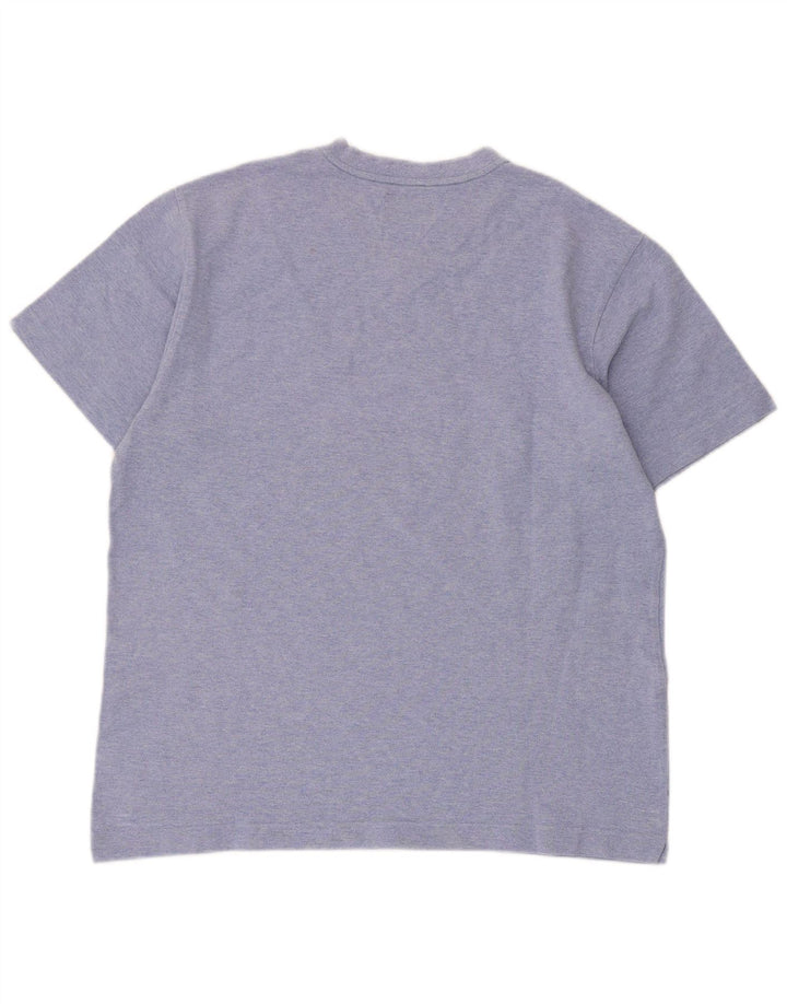 T-shirt Kappa da uomo a maniche corte Top Large in cotone blu