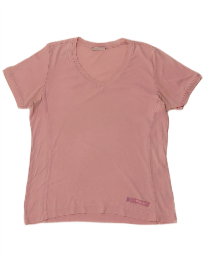 T-shirt da donna Champion Top UK 14 cotone rosa medio