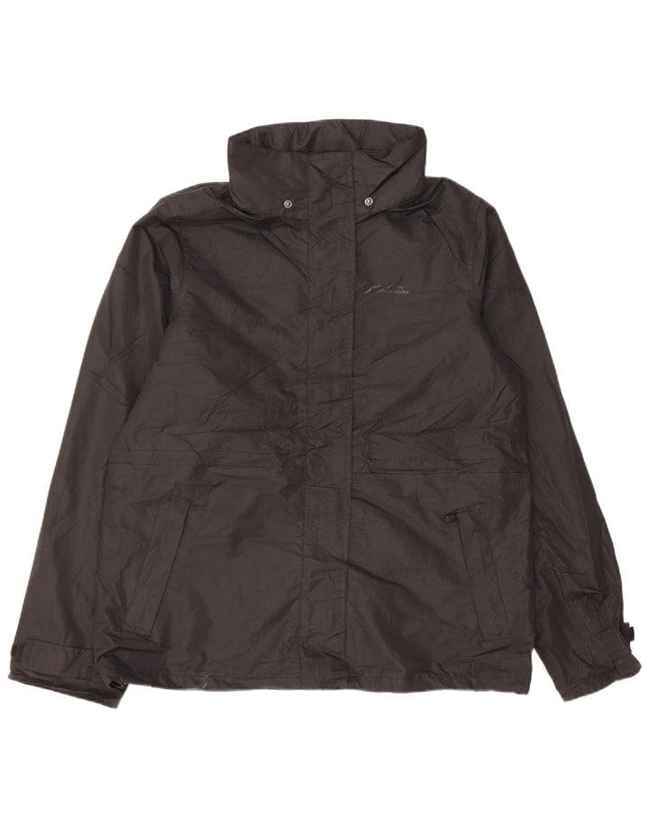 Giacca antipioggia con cappuccio da donna Mountain Warehouse UK 14 grande poliestere nero