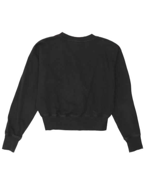 Felpa con grafica corta da donna Champion UK 14 cotone nero medio