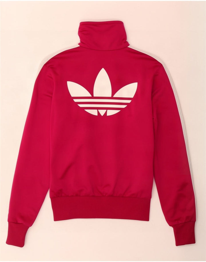 Giacca da ginnastica grafica da donna Adidas EU 34 XS poliestere rosa