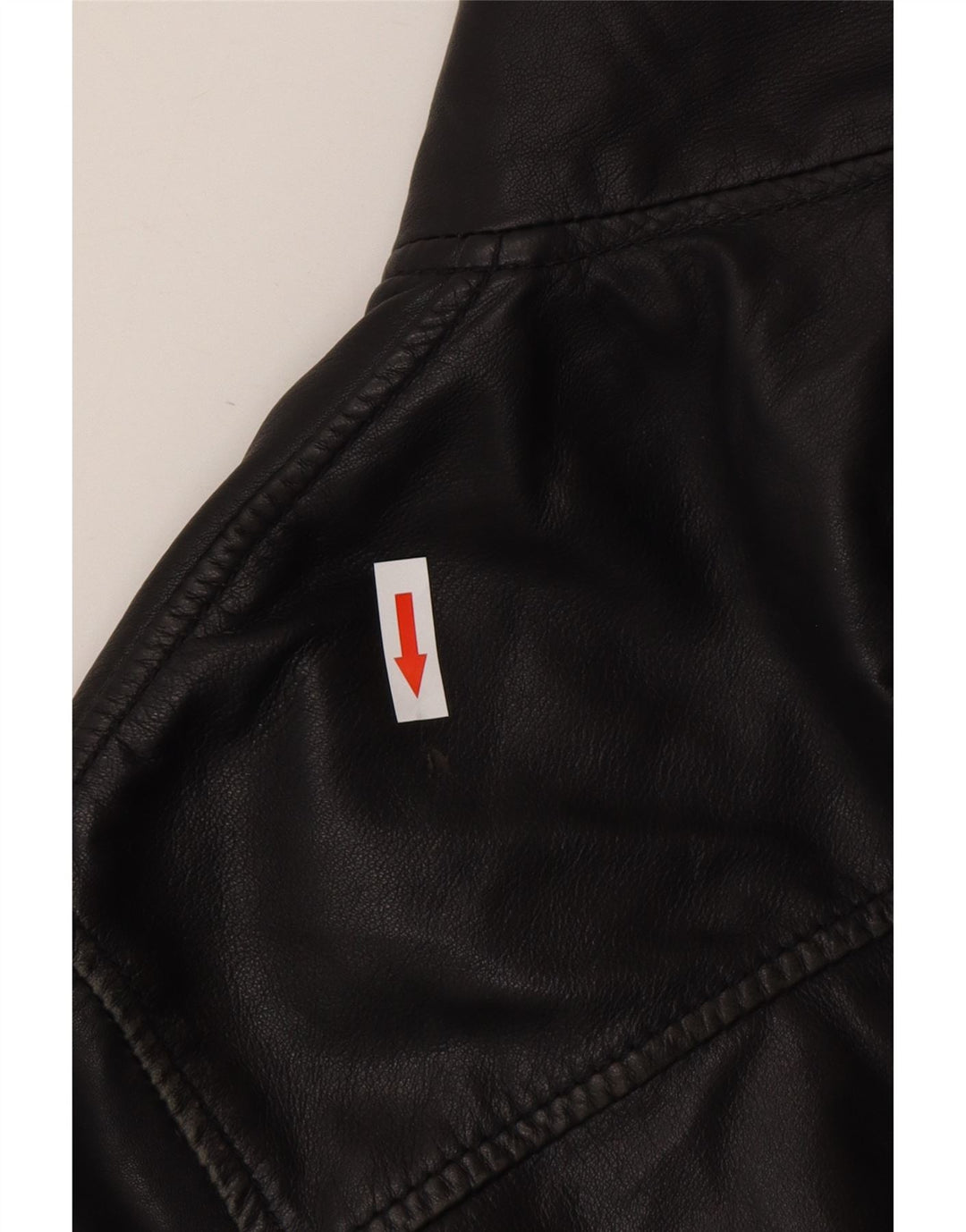 Giacca bomber in pelle da uomo vintage IT 50 grande in pelle nera