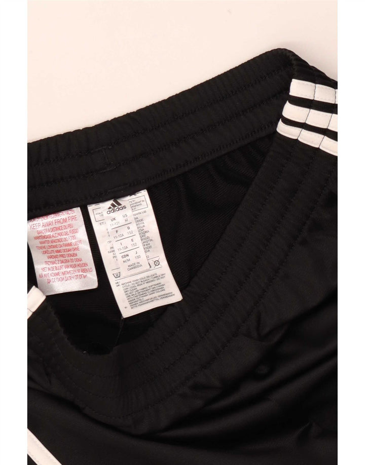 Pantaloni della tuta da ragazzo Adidas 11-12 anni in poliestere nero