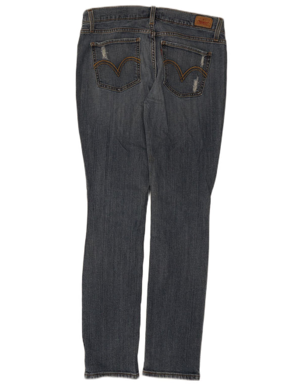 Levi's Donna 524 Jeans slim effetto consumato a vita bassa US 11 Large W32 L31 Blu