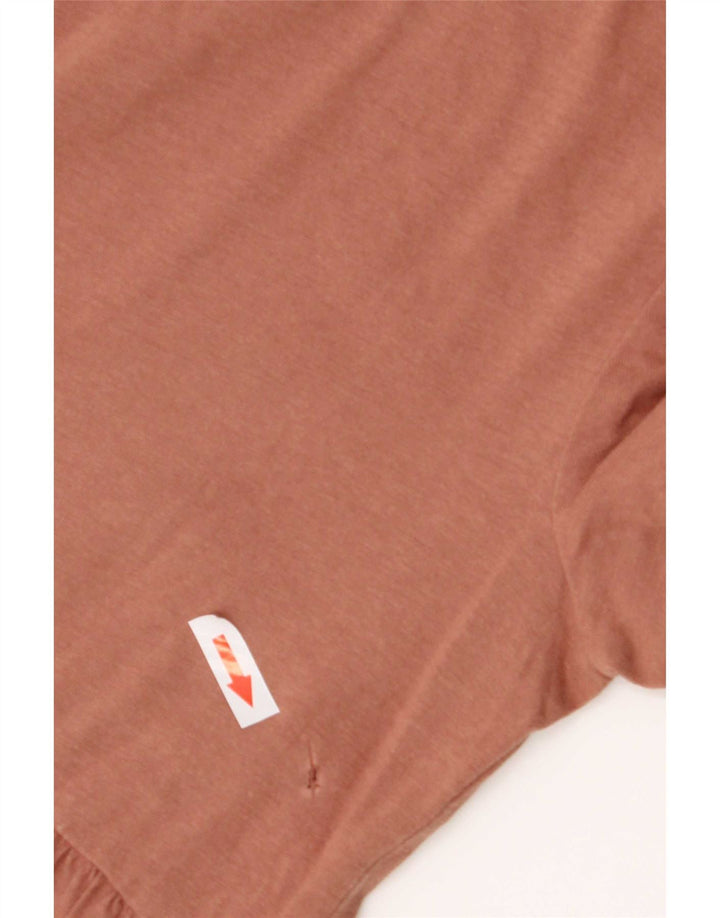 Camicetta a maniche corte da donna Zara UK 10 piccola marrone