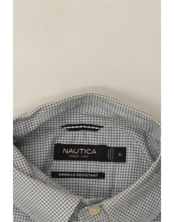 Camicia da uomo Nautica in cotone a quadretti blu medio