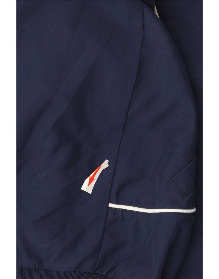 Giacca da tuta da uomo Errea grande in poliestere color block blu navy