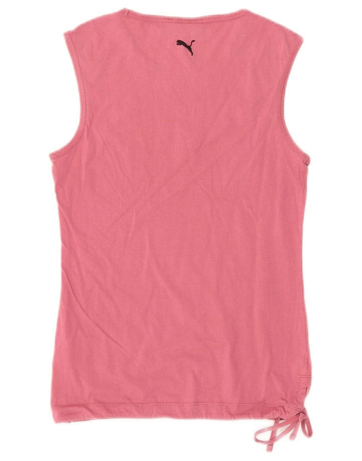 Canotta grafica da donna Puma UK 10 piccola in cotone rosa