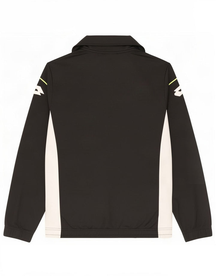 Lotto Giacca da tuta da uomo grande nera Colourblock