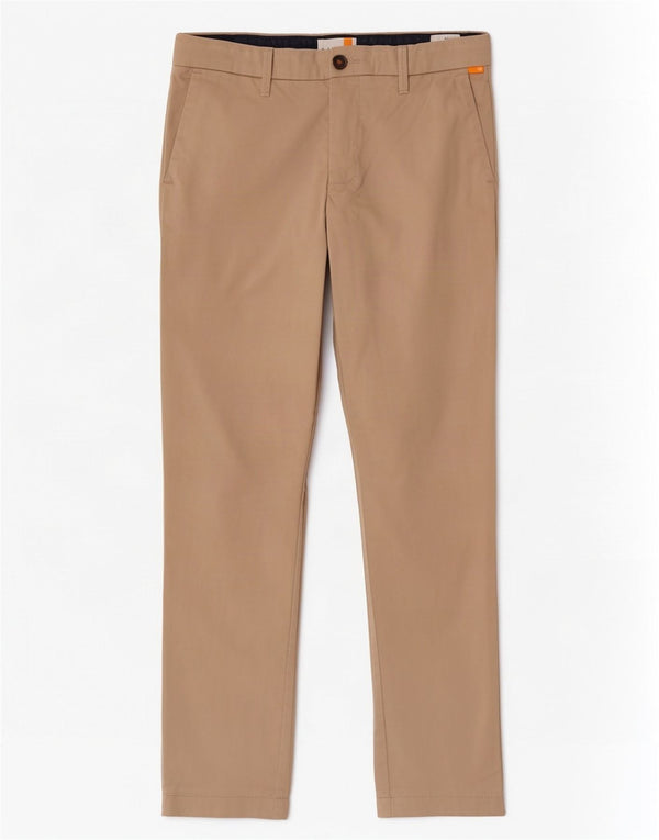 Pantaloni chino slim fit da uomo Timberland W30 L32 in cotone beige