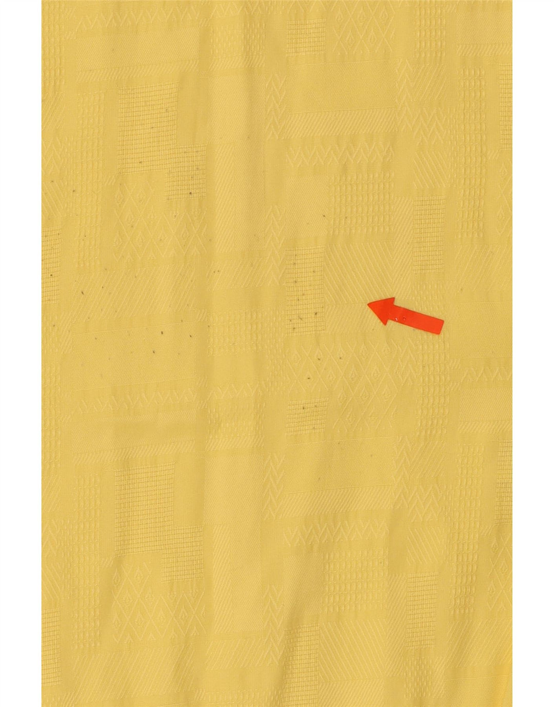 CANDA Mens Short Sleeve Shirt 2XL Yellow Geometric Viscose Vintage Canda and Second-Hand Canda from Messina Hembry 