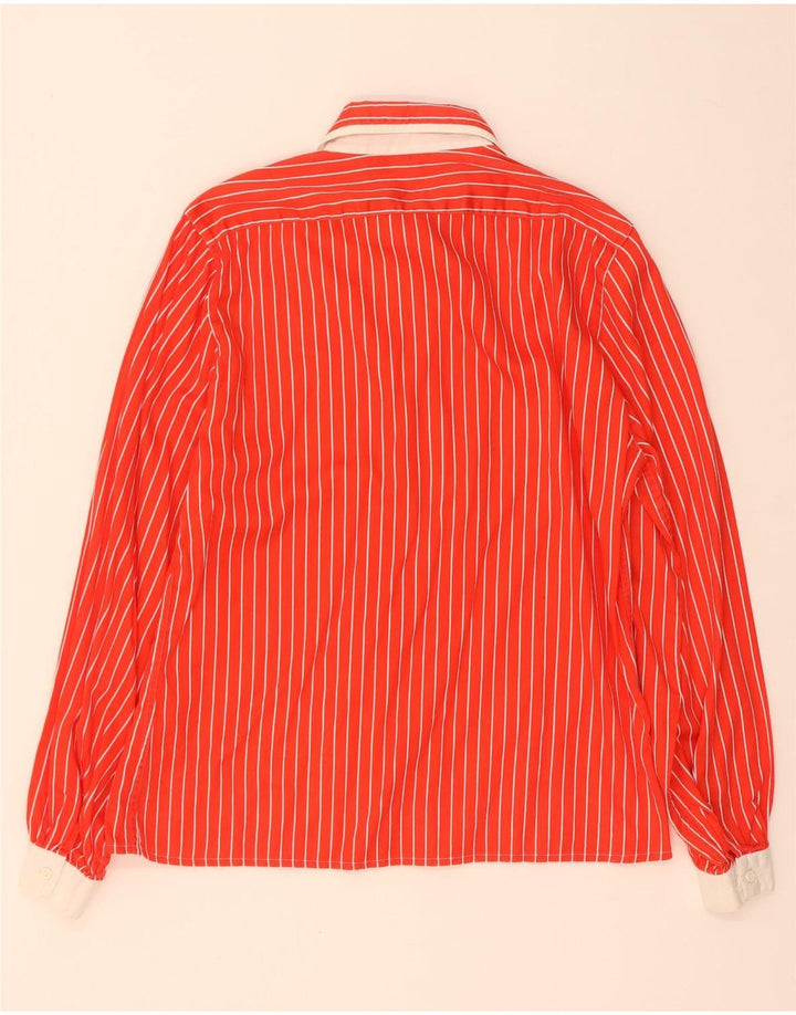 Camicia Vintage da Donna IT 44 Cotone Gessato Medio Rosso