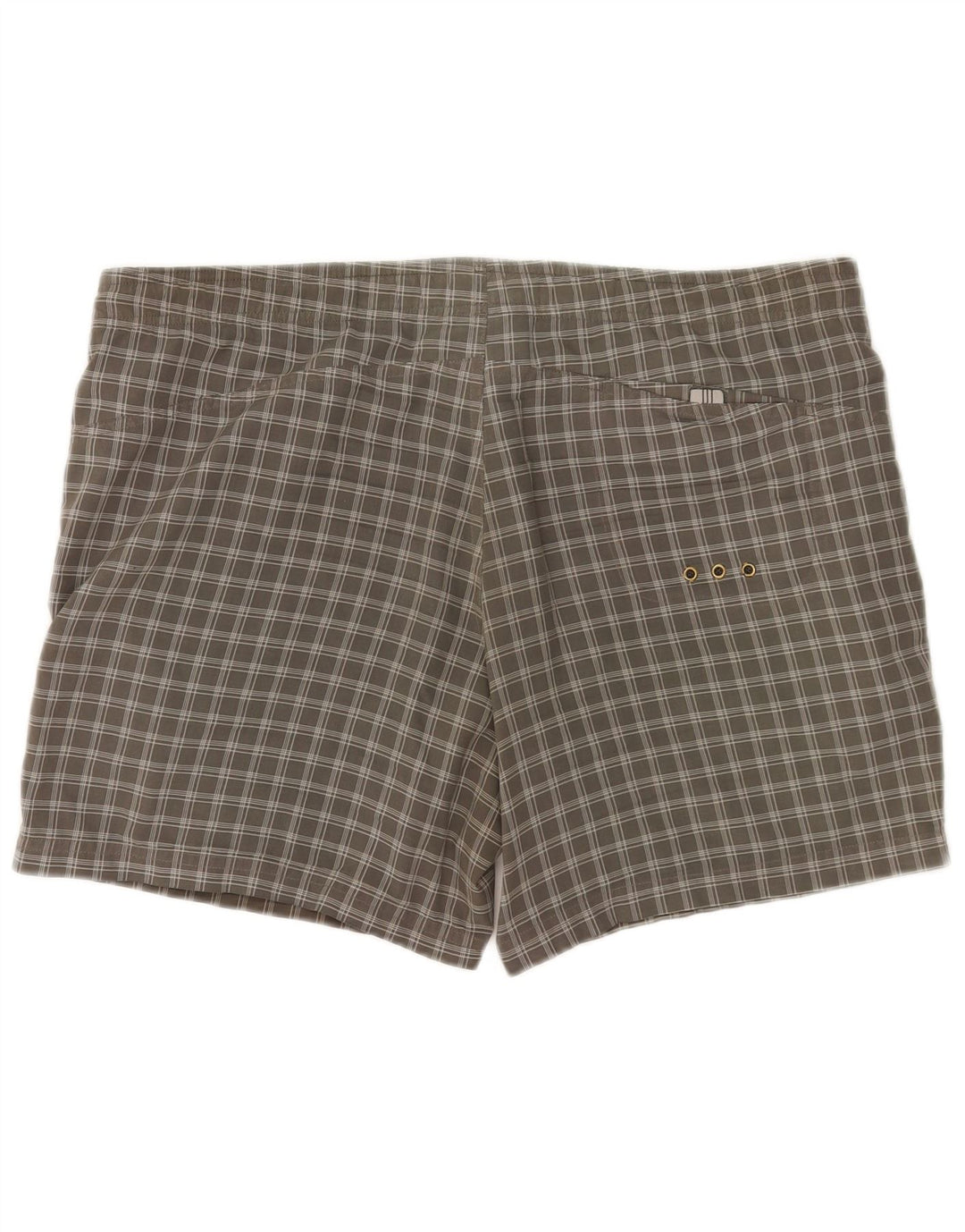 Pantaloncini da bagno Adidas da uomo in poliestere a quadri grigio medio