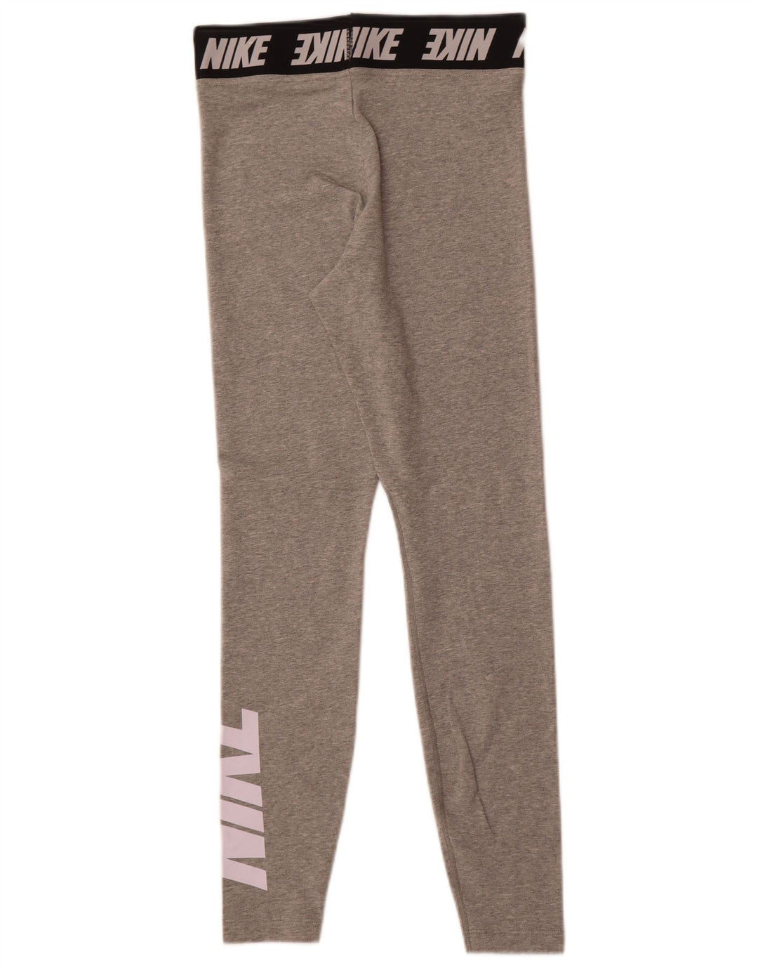 Leggings grafici da donna Nike UK 10 piccolo cotone grigio